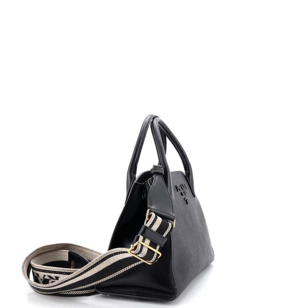 Prada Monochrome Tote Saffiano With #244216P15B - Picture 2 of 7